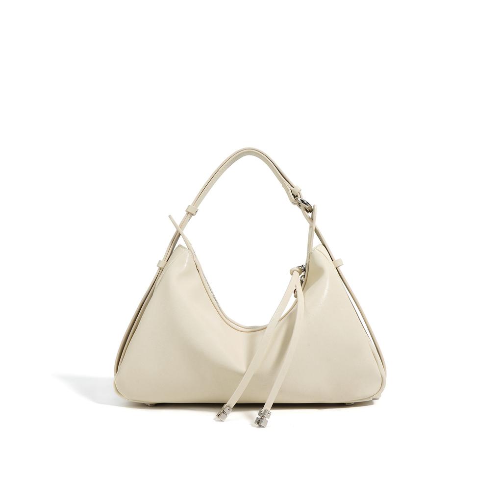 Leather Underarm Bag New Women's Bag Niche Messenger Bag Cowhide Crescent Fashion Shoulder Bag