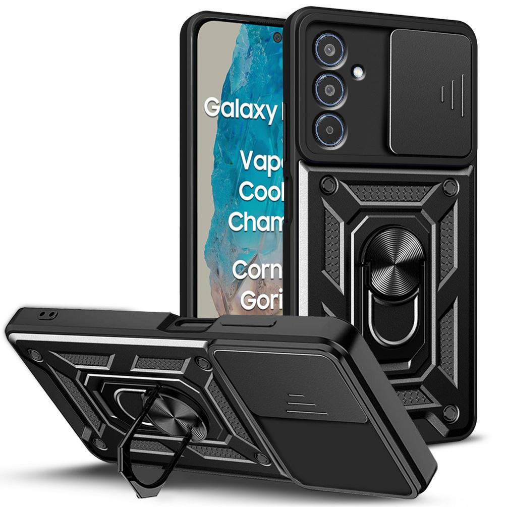 Чехол для защиты камеры Samsung M35 M55 M15 F15 M54 M14 F14 M23 M53 M33 F23 M52 Galaxy A55 A35 A15 A05 Armor Hybrid Ring Cover
