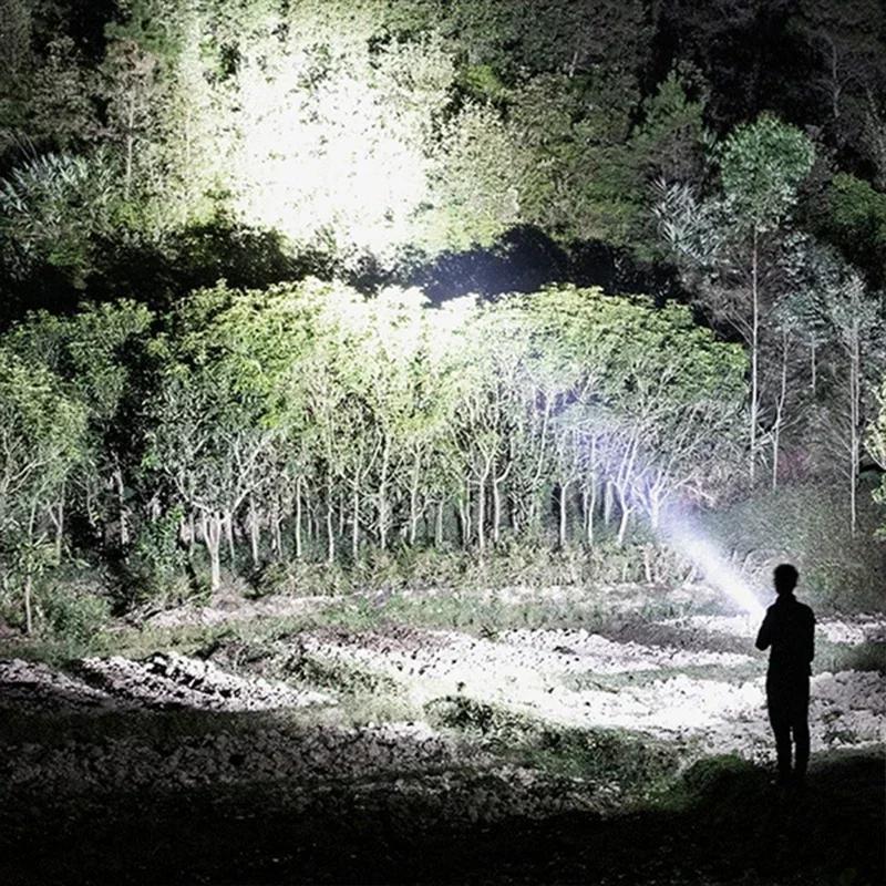 Torches LED Super Bright Rechargeable, Long Range Searchlight, Suitable for Outdoor Emergency, Camping, Fishing, Hunting