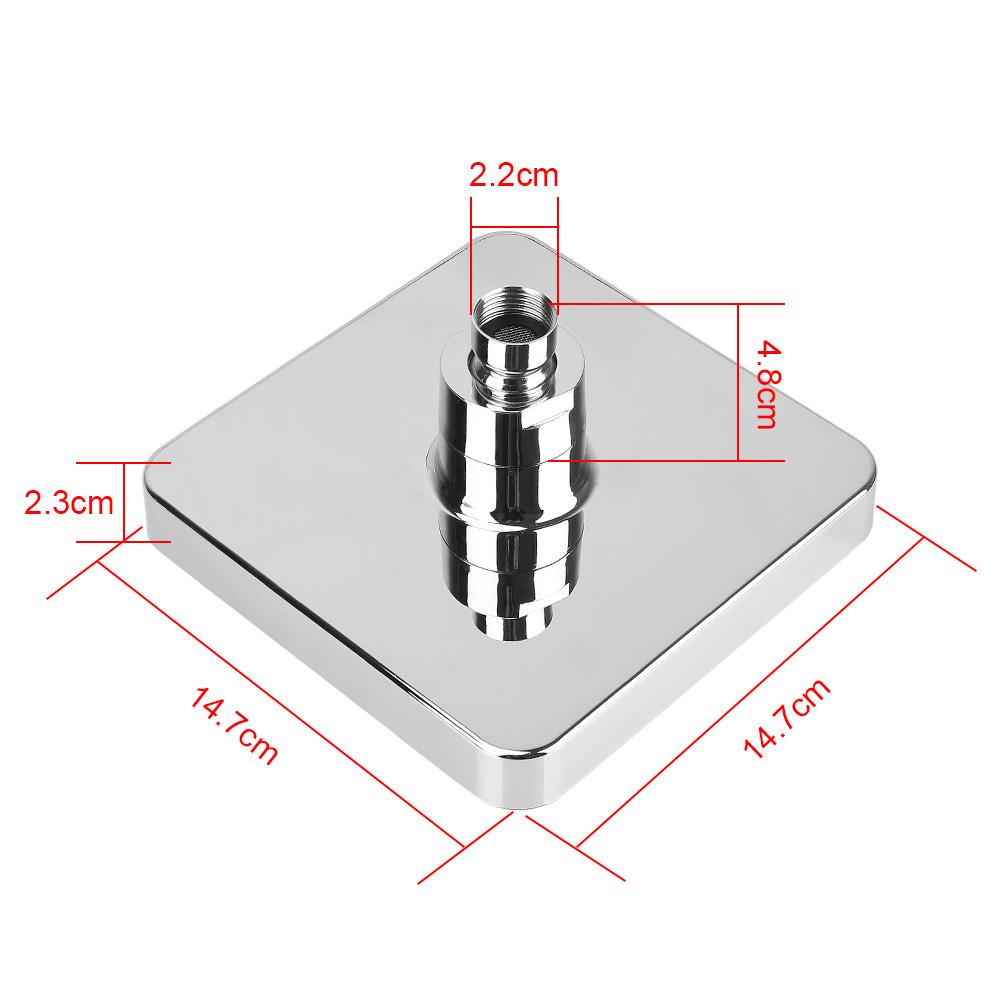 Ультра-тихая верхняя лейка «Тропический душ» со светодиодной подсветкой, генерация энергии потоком воды, 7 цветов с плавным переключением
