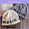 Letter Fashion Street Pattern Neutral Casual Knitted Hat For Autumn Winter And