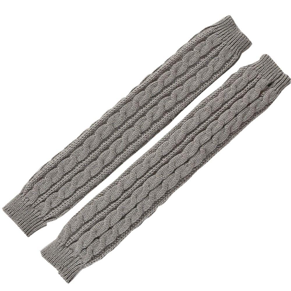 Knitting Warm Finger Sleeves Cover Women's Half Finger Gloves Autumn Winter Long Wrist Glove False Sleeve