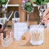 2 PCS Cotton Pad Holder, Bathroom Jars, Storage Box Cosmetic Organizers Cotton Pad Storage with Lid, Durable, Dust-proof