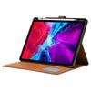 Для iPad Про 13 (2024) Чехол с внешним слотом для карт, кожаный кошелек, обложка для планшета с функцией автоматического пробуждения/засыпания