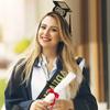 Headband PhD Hat Headband 2024 Graduation Mini Bachelor Hat Grad Cap Satin Sash  Graduated
