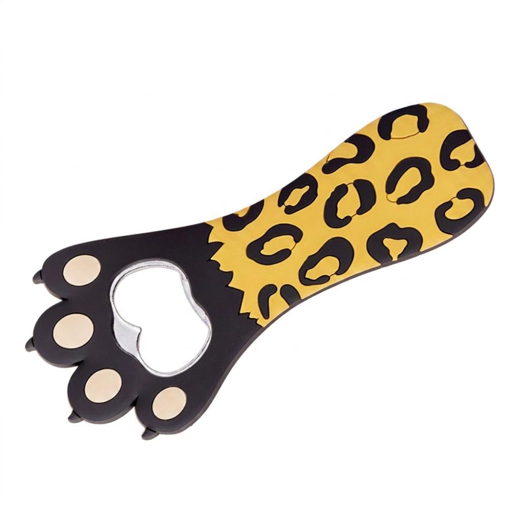 Vibrant Colors Fridge Magnet Opener Paw Shape Multifunctional Bottle Opener Kitchen Barware