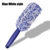 Car Tire Washing Plush Brush Car Motorcycle Cleaning Microfiber Long Handle Portable Soft Plush Wheel Rim Brush Cleaning Tools