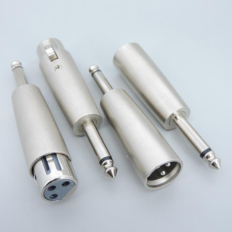 Адаптер микрофона 6,35 мм 6,5 моно на XLR 3-контактный разъем «папа-мама» конвертер 6,5 мм аудио штекер разъем питания розетка a1