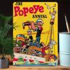 Popeye Vintage Iron Metal Sign Wall Art Universal Holiday Decor for Garden Cafe Retro Humorous Aluminium Wall Hanging Ideal Gift