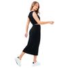 Justhype Sweat Midi Skirt Loungewear Set, Womens black Skirt