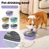 Миска для воды для собак с защитой от проливания, большая миска для собак с защитой от проливания сокращает необходимость в наполнении, не допускает загрязнения, не допускает капель, медленно пьющая вода для любителей поить