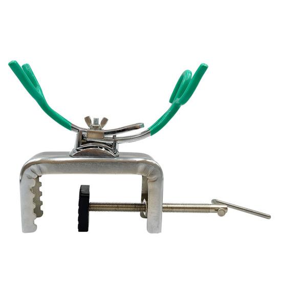 Держатель для удочки из нержавеющей стали, вращающийся на 360 градусов, регулируемый, прочный, с зажимом для удочки