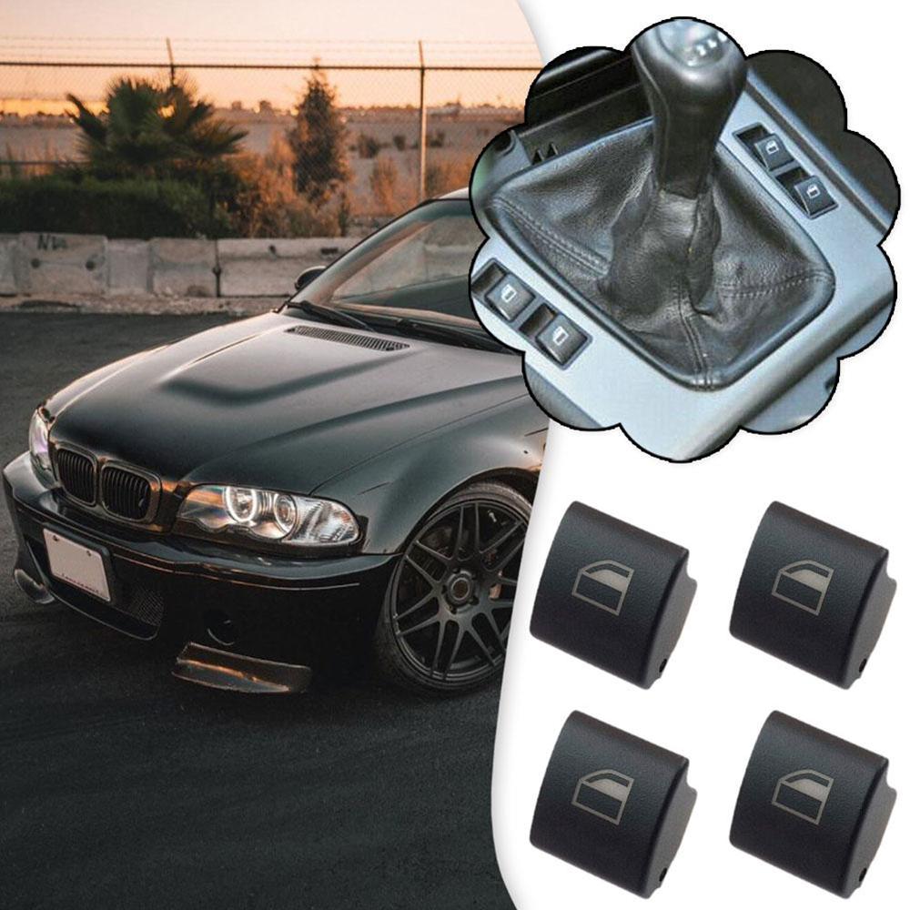 4Pcs Window Switch Button Cap Set For BMW E46 323i 325i 330i M3 328i 61316902183