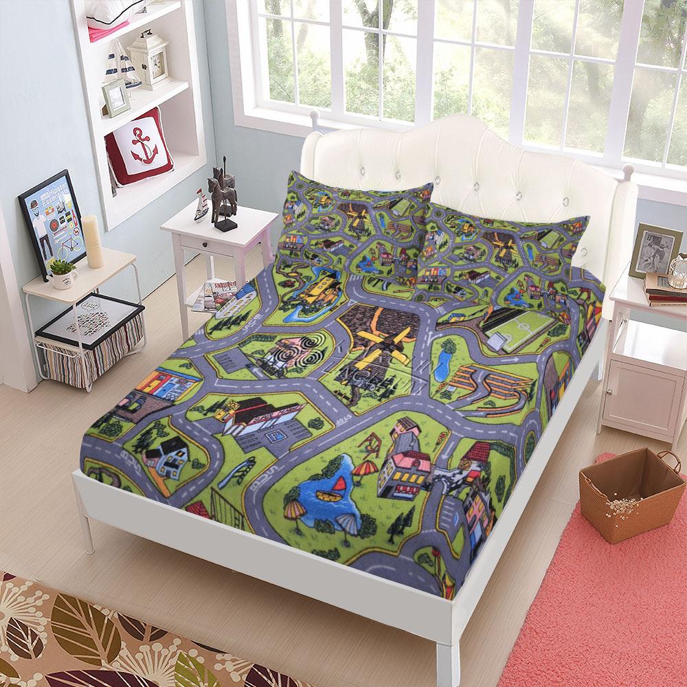 Время Гола Футбол Детский Комплект Простыней с Резинкой Кинг Квин Двуспальный Полный Размер Комплект Постельного Белья