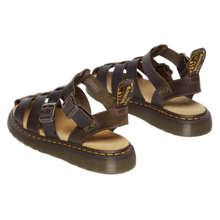Dr. Martens Leather Versatile Comfortable Roman Sandals Unisex Sandals Brown 31562375
