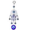 Blue Evil Eye Wall Hanging Hamsa Fatima Wind Chimes Lucky Amulet Blessing Protection Meditation Yoga Healing Pendant Home Decor