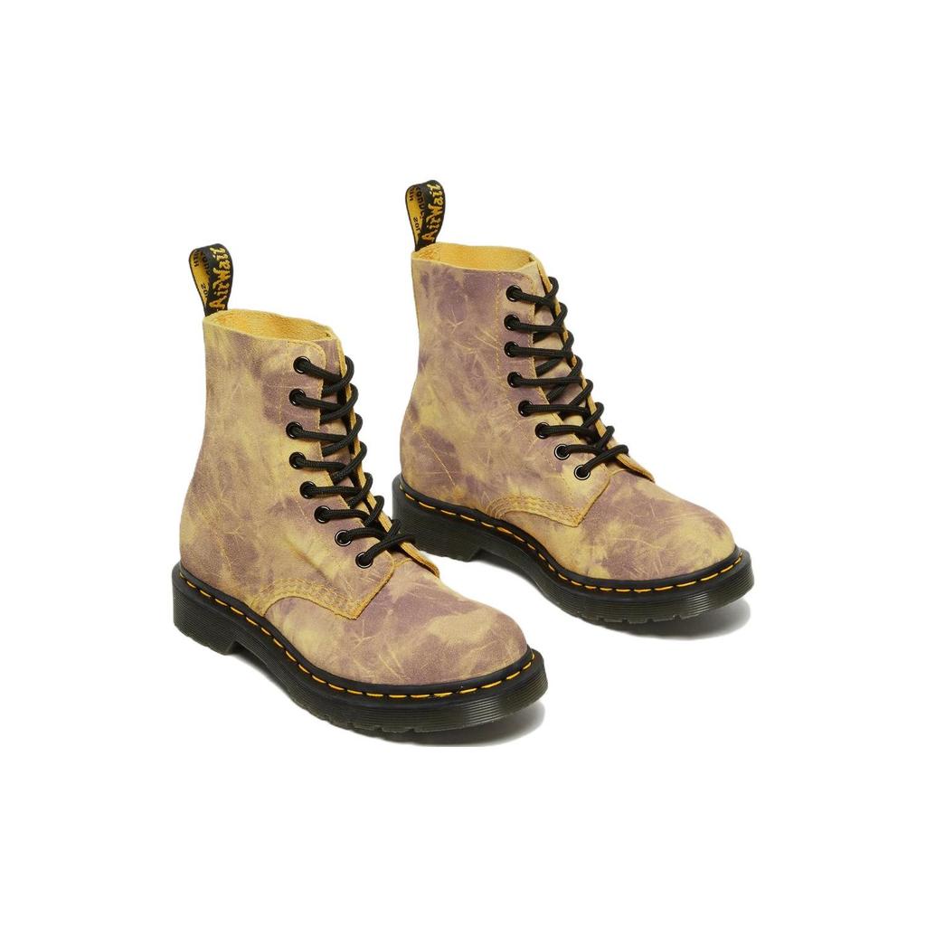 (WMNS) Доктор. Ботинки Dr. Martens 1460 Pascal Tie Dye из кожи на шнуровке 'Burnt Yellow' Женские 27962745