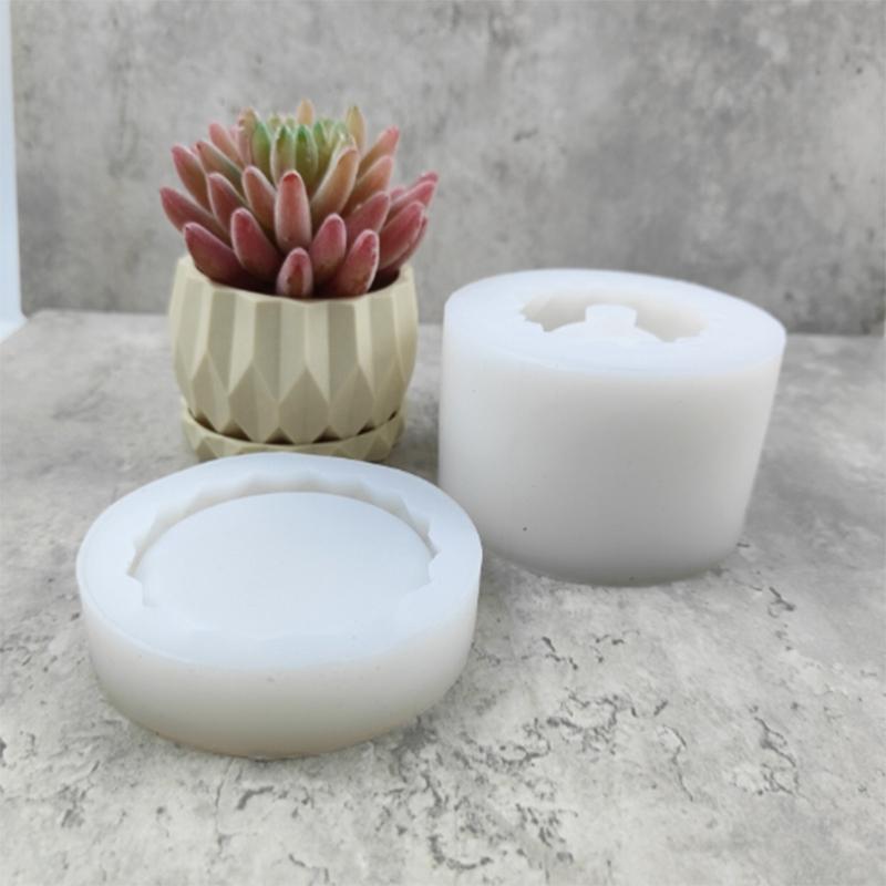 Small Flower Pot Silicone Mold Diy Succulents Concrete Flower Pot Vase Plaster Cement Clay Mold Plant Holder Mold