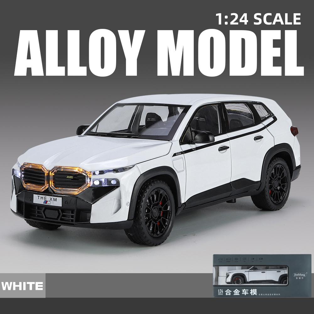 1:24 BMW The XM Литая модель автомобиля Сплав Звук Свет Украшения Симуляция Настольный дисплей Праздничный подарок С парнем Дети