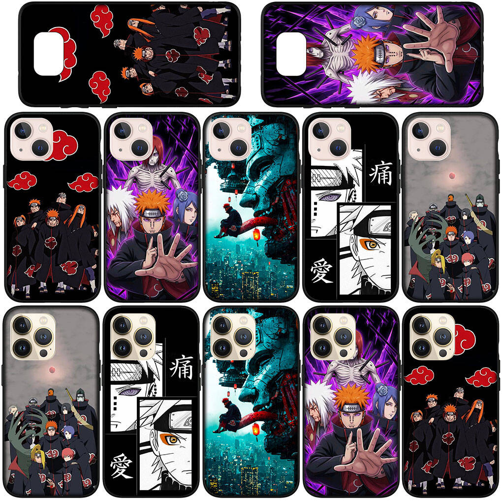 Case for Samsung Galaxy S25 S23 S24 Ultra FE Plus A05 A06 A15 A16 A36 A37 A35 A54 A55 A56 A57 A25 A26 A53 A17 Pain Poster Anime Akatsuki Narutos Cover