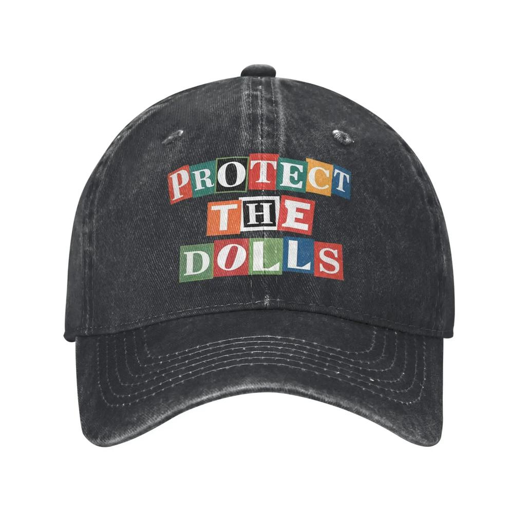 aProtect The Dolls Bold Feminist Empowerment Baseball Cap Vintage Distressed Cotton Snapback Cap Unstructured Soft Hats Cap