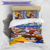 3pcs Digimon Cover Set - Personalized Name, HD Printed Bedding with 1 Cover and 2 Pillowcases - Perfect for Home Decor, Easy Care