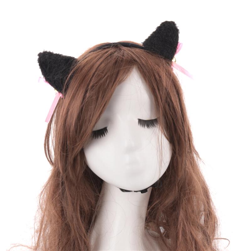 5 шт./компл. костюм для косплея кошки, кошачий хвост, уши, воротник, лапы, перчатки, комплект, милый