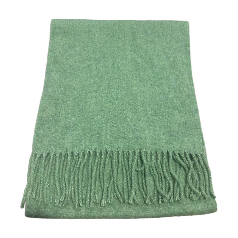 Simple Classic Design Solid Wool Blend Scarf Women Men Winter Fall Korean Version Comfortable Soft Warm Woolen Scarf Male Female