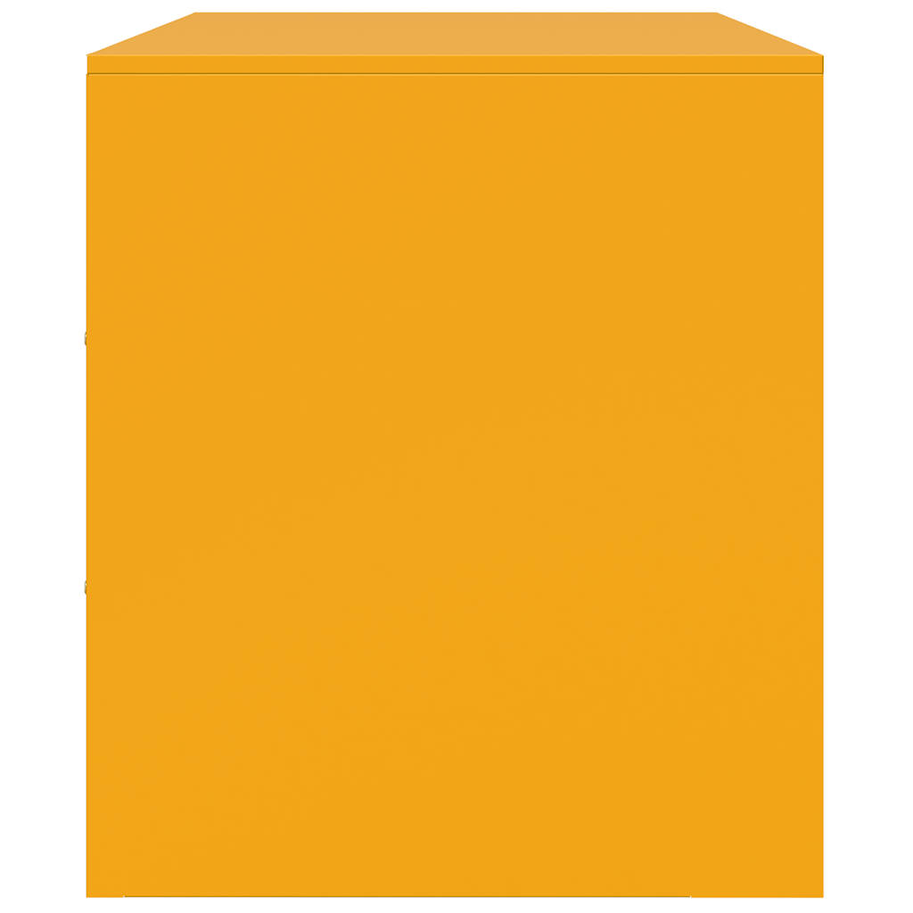 TV Stands 2 pcs Mustard Yellow 67 x 39 x 44 cm Steel