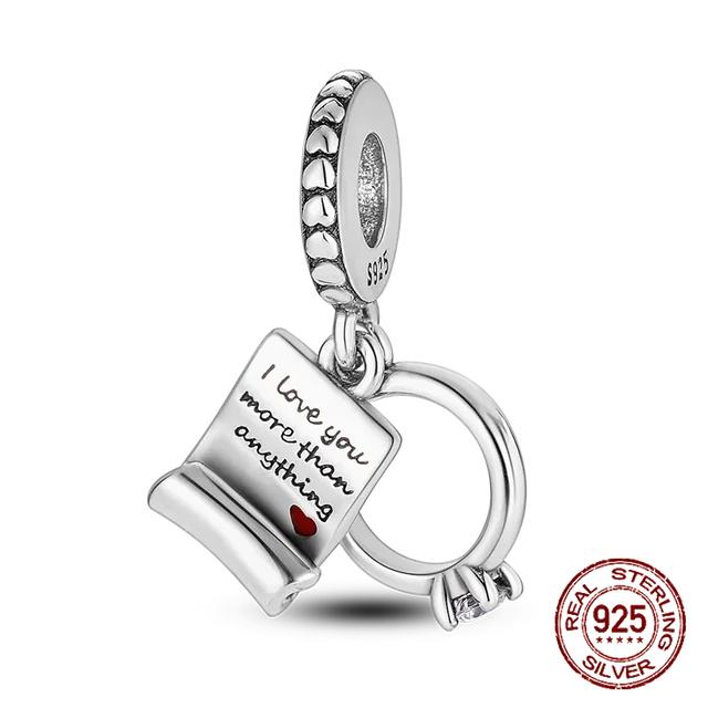 Стерлингового серебра 925 пробы, Золотая подвеска, Корона, семейное дерево, защитная цепочка, полые бусины, подходят для оригинальных новых браслетов, женские ювелирные изделия, сделай сам