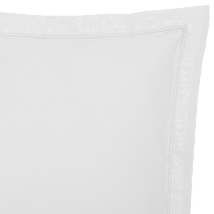 Taie d'oreiller - Harmonie - Percale de coton - 63 x 63 cm - Blanc