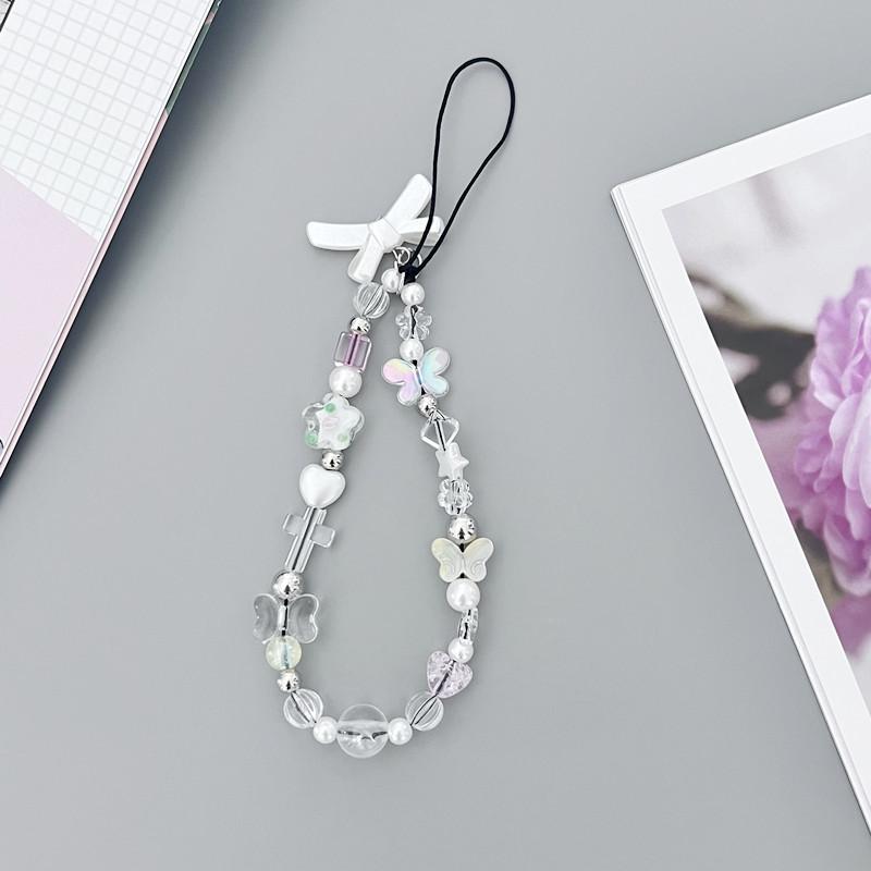 Mobile Phone Lanyard Cellphone Strap Phone Chain Pendant Candy Phone Case Rope Jewelry Keychain for Samsung Huawei iPhone Xiaomi