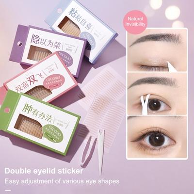 1 коробка Натуральная лента для двойного века Супер липкие долговечные невидимые наклейки для реалистичной подтяжки век Бесклеевой лифтер для век Красота наклейки-полоски