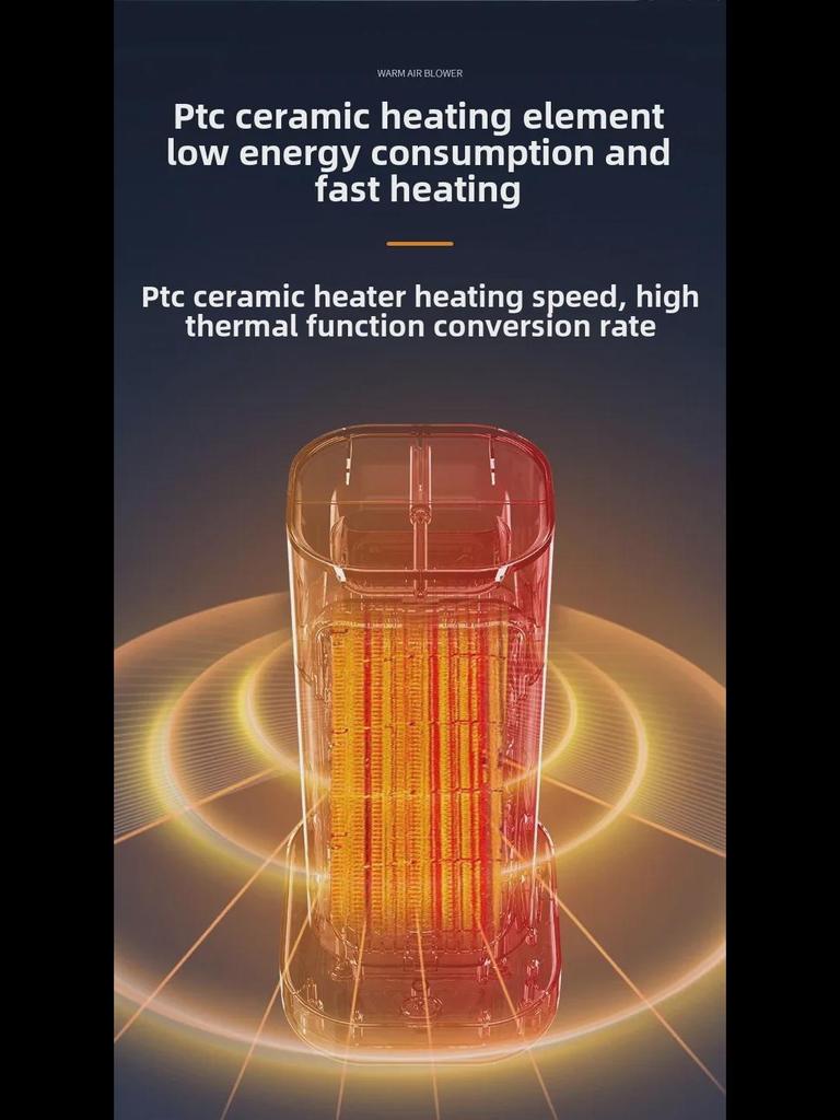 Compact Energy-Saving Electric Heater for Dorms and Offices