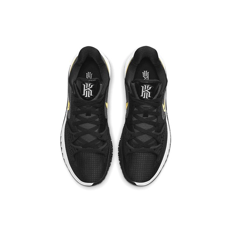 Nike Мужские кроссовки Kyrie Low 4 EP Takashi Черный Белый Металлик-Золото CZ0105-001
