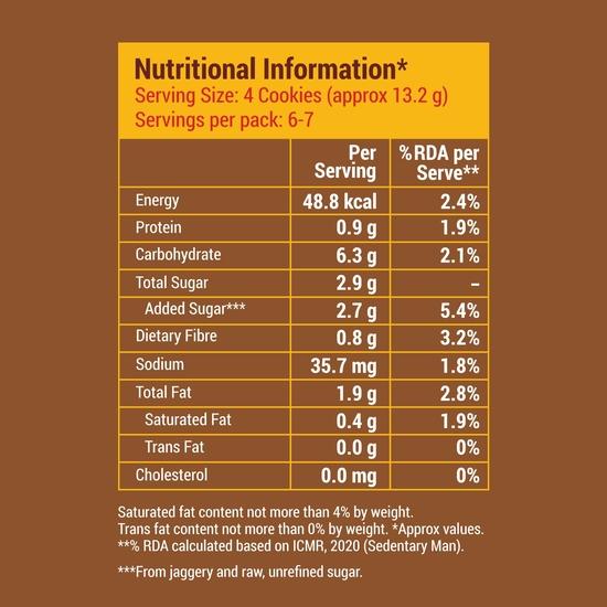 Slurrp Farm No Maida No Refined Sugar Choco Ragi Cookies | Healthy Cookies Biscuit Made With Multigrains | 80g