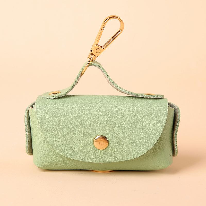 Стильный держатель для сумки для домашних животных, кожаный держатель для сумки для домашних животных с дозатором для сумок для собак, портативный органайзер для сумки для собачьих какашек, товары для животных