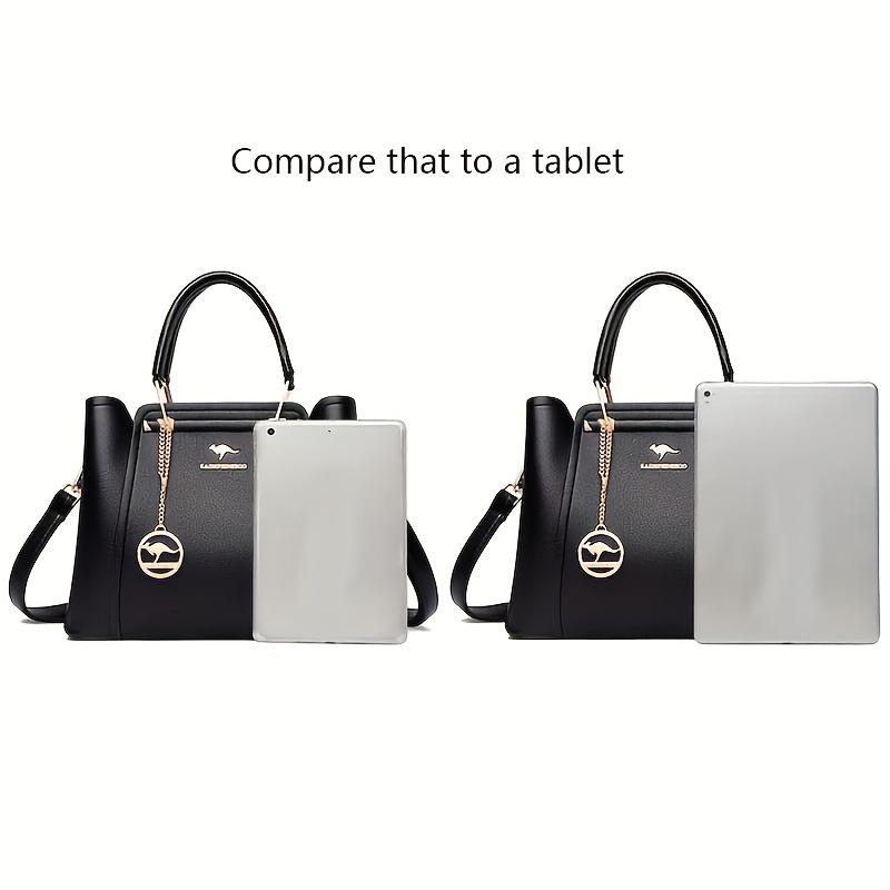 Chic Black Tote Bag for Women - Versatile Shoulder Handbag with Zip Closure, Polyester Lined, Casual Style, Perfect for Everyday Us