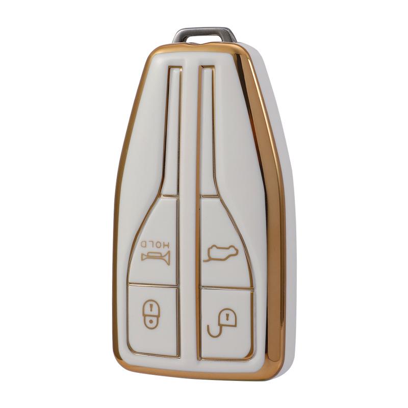 Elegant Hongqi HS5/HS7/H5/H9/E-HS9 Key Case with Buckle – Premium Protective Shell for Men and Women