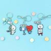 СКИДКА 30% Держатель для ключей BT 21 Акриловый держатель Кольцо для брелока Пуленепробиваемый Скауты BTS Официальные товары Bangtan KOYA RJ SHOOKY MANG CHIMMY TATA COOKY