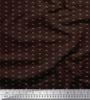 Brown Japan Crepe Satin Fabric Geometric Arrow Tribal Print Fabric by Metre 42 Inch