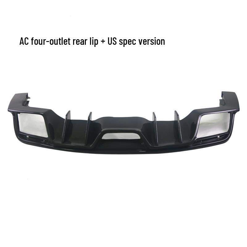 15-17 Ford Mustang Carbon Fiber Rear Lip Kit: US Version Quad Outlet Spoiler