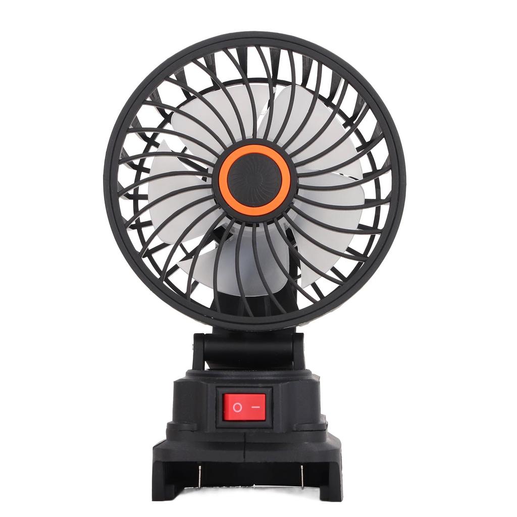 4-дюймовый портативный вентилятор с питанием от аккумулятора, вращающийся на 360 градусов, аккумуляторный вентилятор для кемпинга на открытом воздухе для аккумуляторов BL1840 18 В