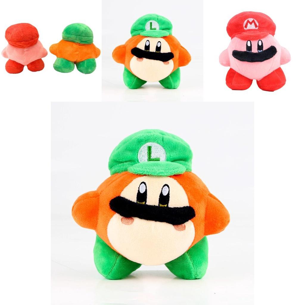 Soft And Cuddly Kirby Waddle Dee Plush Toy Featuring Mario Luigi Hat For Children