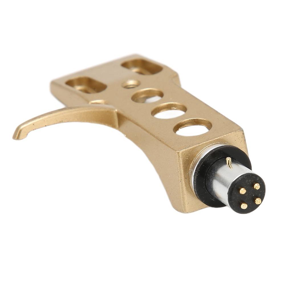 4 Connection Wires Vinyl Stylus Holder Aluminium Alloy Turntable Headshell Mount For DJ Use