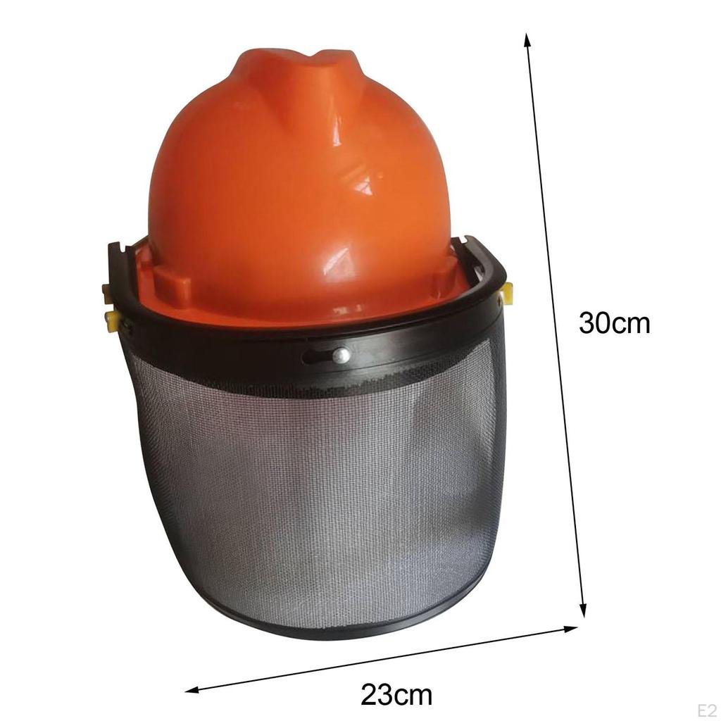 Оранжевый лесной шлем каска защитный сетчатый козырек многоцелевой для горнодобывающей промышленности прополки