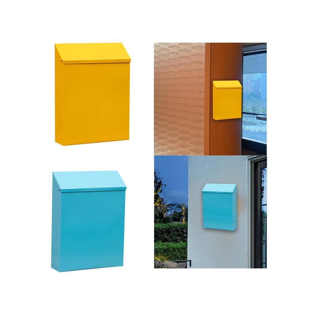 Настенный почтовый ящик, почтовый ящик, большая емкость, современный держатель для газет, ящик для ворот, домашнего офиса, декора входной двери