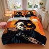 Halloween Horror Icon Print 3Pcs Bedding Setduvet Cover With 2 Bedropillowcase Home Birthday Gift