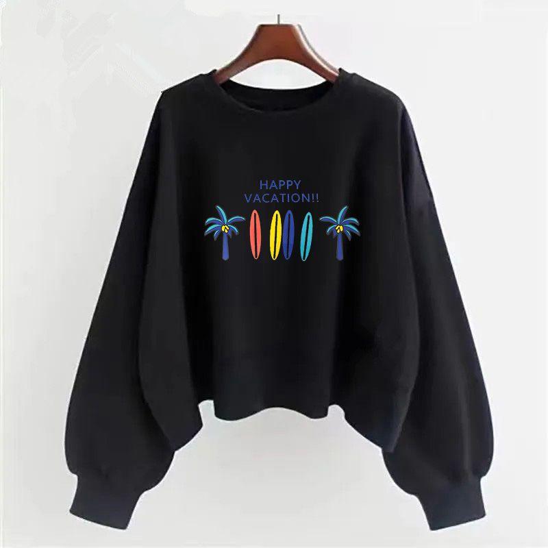 Фиолетовая хлопковая толстовка с капюшоном женская на весну и осень с длинными рукавами, корейская версия, с круглым вырезом, свободная, свободная, сентябрьский школьный сезон, ранняя осень, женская одежда