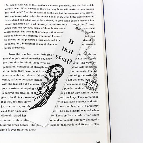 Забавная закладка с кисточкой, гладкая, нержавеющая, устойчивая к коррозии, маркер для страниц для скрапбукинга, украшение для закладки